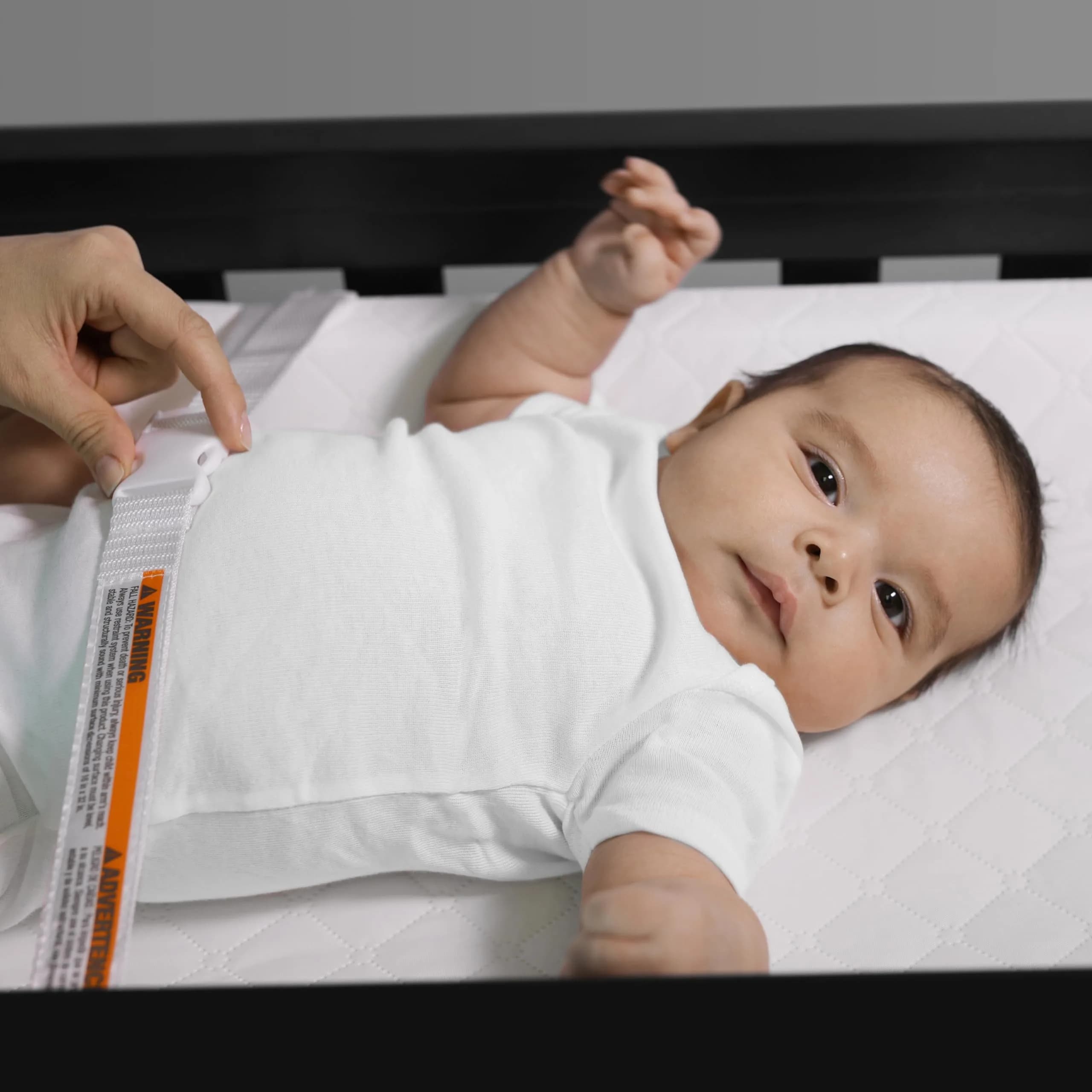 Ingenuity Contoured Changing Pad with Safety Strap & Waterproof Liner | 32 x 16 inches (81.3 x 40.6 cm) - view 7