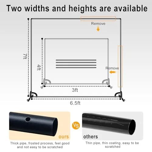 SHIRTAL 7x6.5ft Green Screen Backdrop Kit with Movable Wheeled Stand for Video & Photography thumbnail 3