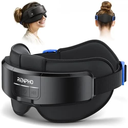RENPHO Eyeris Masc Head and Eye Massager with Heat, 3D Compression, Adjustable Headband, 1500mAh Battery | Relaxation for Dry Eyes & Stress Relief thumbnail 1