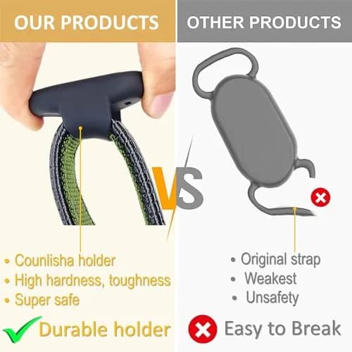 Counlisha Silicone Holder for Samsung Galaxy SmartTag2 | Waterproof, Shockproof, Dustproof (Black, 2 Packs) thumbnail 2