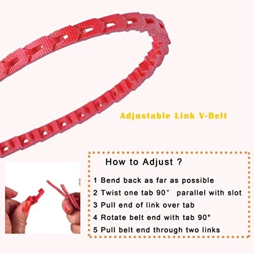 Poweka Adjustable Link V-Belt 1/2-Inch x 10 Feet (15.24 cm x 3.05 m) | Easy Install, Low Vibration, High Strength thumbnail 8