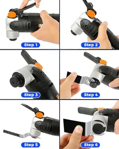 GORWARE 60PCS Oscillating Saw Blades | Bi-Metal Quick Release Multitool Blades for Wood & Metal thumbnail 7