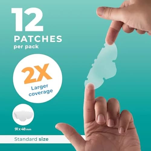 PatchRx Pimple Patches for Nose (12 Pack) | Hydrocolloid Acne Patches for Face & Zit Cover thumbnail 2