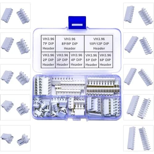 Kidisoii JST Connector Kit, VH3.96 DIP Header 2/3/4/5/6/7/8/9/10/12Pin | DIY IC Socket Adapter thumbnail 1