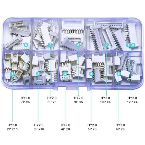 Kidisoii JST Connector Kit, HY2.0 DIP Header 2mm Pitch | DIY IC Socket Plugs Adapter thumbnail 2