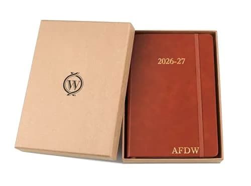 Wykeham's Executive 2026-27 Daily Journal Planner – Customization Available – July 2026 to June 2027 (Personalized Brown, 8.5"×5.5") thumbnail 5