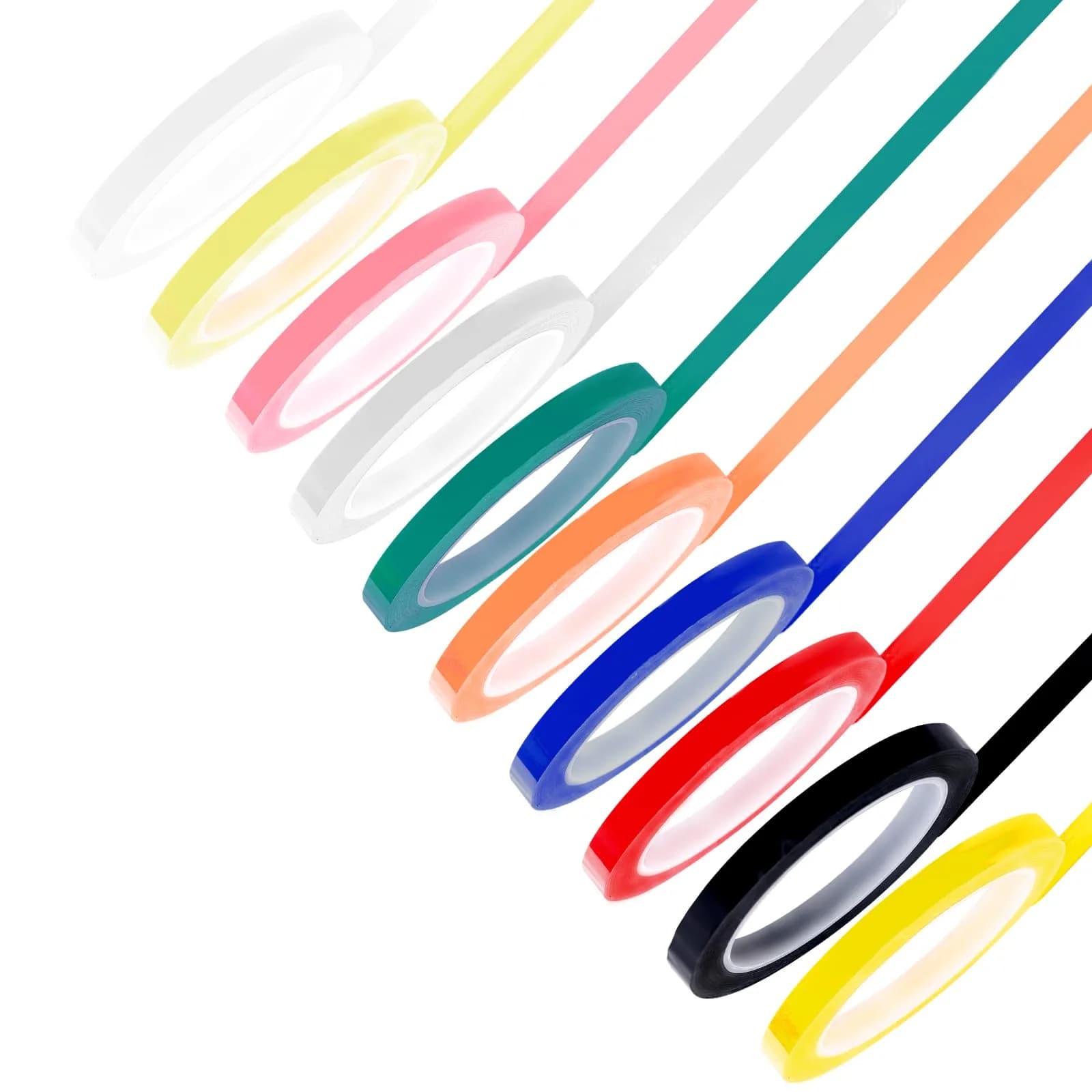 PEUTIER Autoclave Indicator Tape 6mm x 66m | 10 Color Rolls for Surgical & Dental Instruments — Multi