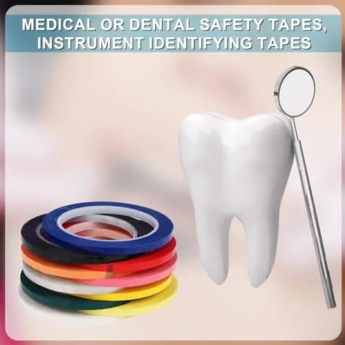 PEUTIER Autoclave Indicator Tape 6mm x 66m | 10 Color Rolls for Surgical & Dental Instruments thumbnail 6