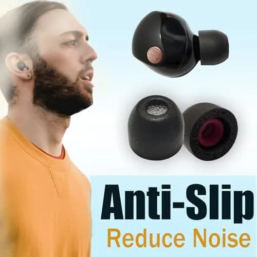 Mijusun Memory Foam XS Earbud Tips for Sony WF-1000XM5 | 3 Pairs with Filter Screen & Storage Box thumbnail 5