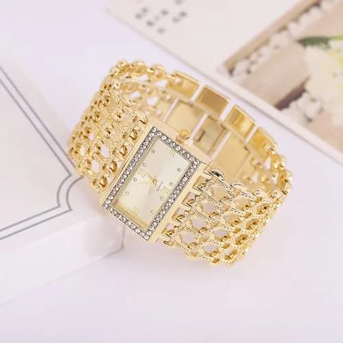 SENRUD Women's Quartz Watch Luxury Rectangular Case Analog Bracelet Watch 37mm (1.46 in) | Elegant Fashion Timepiece thumbnail 2