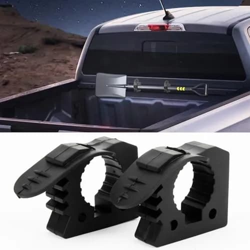 PSLER Quick Release Rubber Shovel Holder for Truck Bed & UTV, 2-Piece Set for 1-1/7'' to 1-3/7'' Diameter Tools thumbnail 1