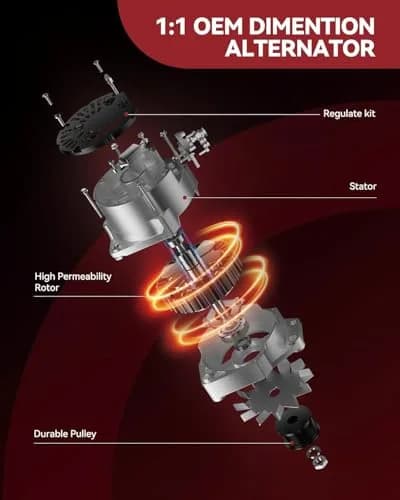 AUTOSITY Alternator 13735N 12V 85Amp for Dodge Neon | OE Standard Fitment thumbnail 4