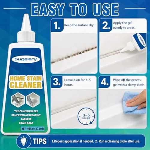 Sugelary Household Washing Machine Cleaner Gel 473ml (16 Fl Oz) | Cleans Grout, Sinks, Showers thumbnail 4