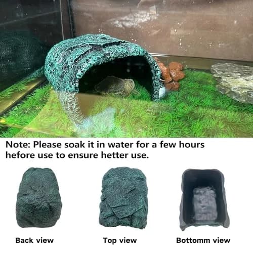Tfwadmx Reptile Rock Hide Cave Large | Realistic Rock Texture for Small Reptiles & Pocket Pets thumbnail 3