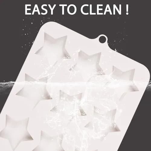 Fchil Star Silicone Mold for Chocolate, Candy, Soap, Ice Cubes 21.9 cm (8.7 in) | Food-Grade BPA-Free Multi-Use Baking Mold thumbnail 3