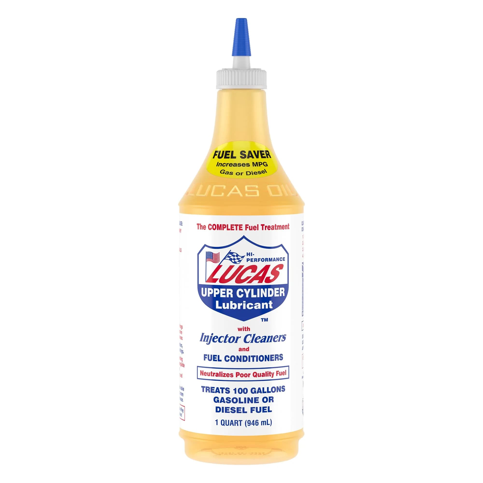 Lucas Oil Fuel Treatment 1 Quart (946ml) | Pack of 2 | Cleans & Lubricates Fuel System