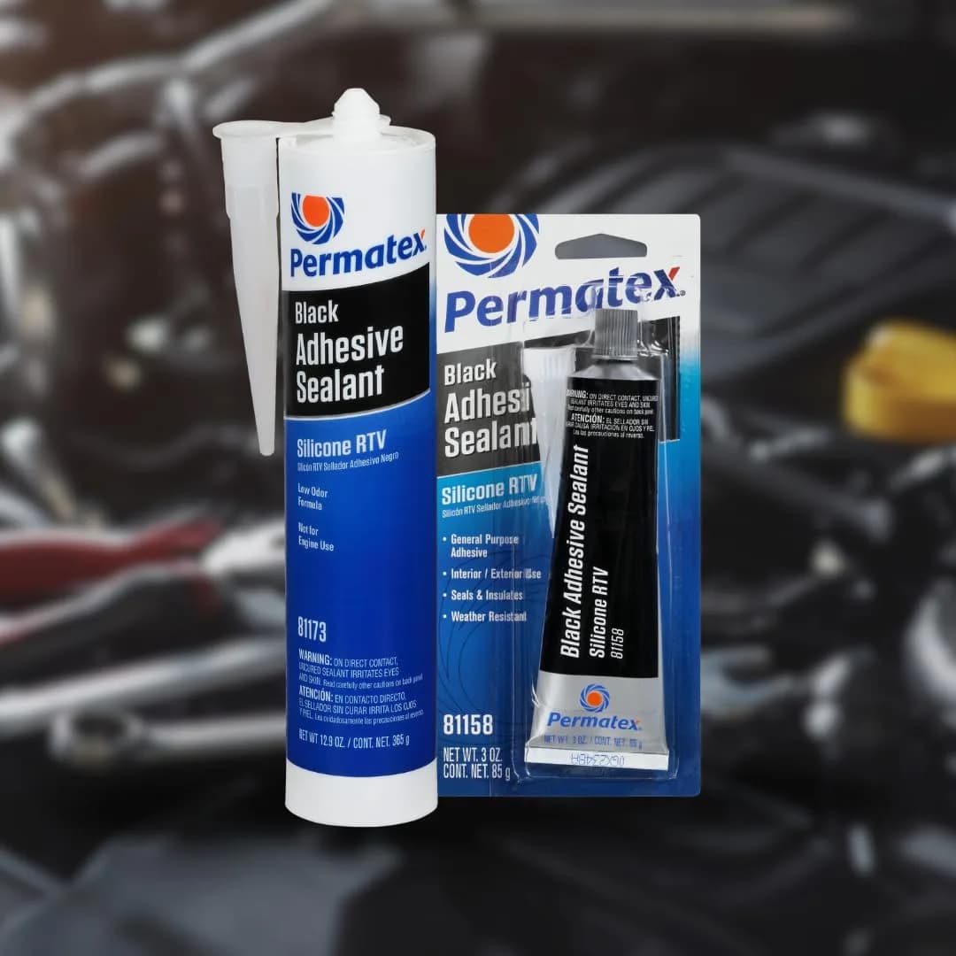 Permatex Black Silicone Adhesive Sealant 3 oz. Tube (177ml / 6 oz. Pack of 2) | Bonds, Seals, and Repairs Glass, Metal, Plastic, and More - view 5