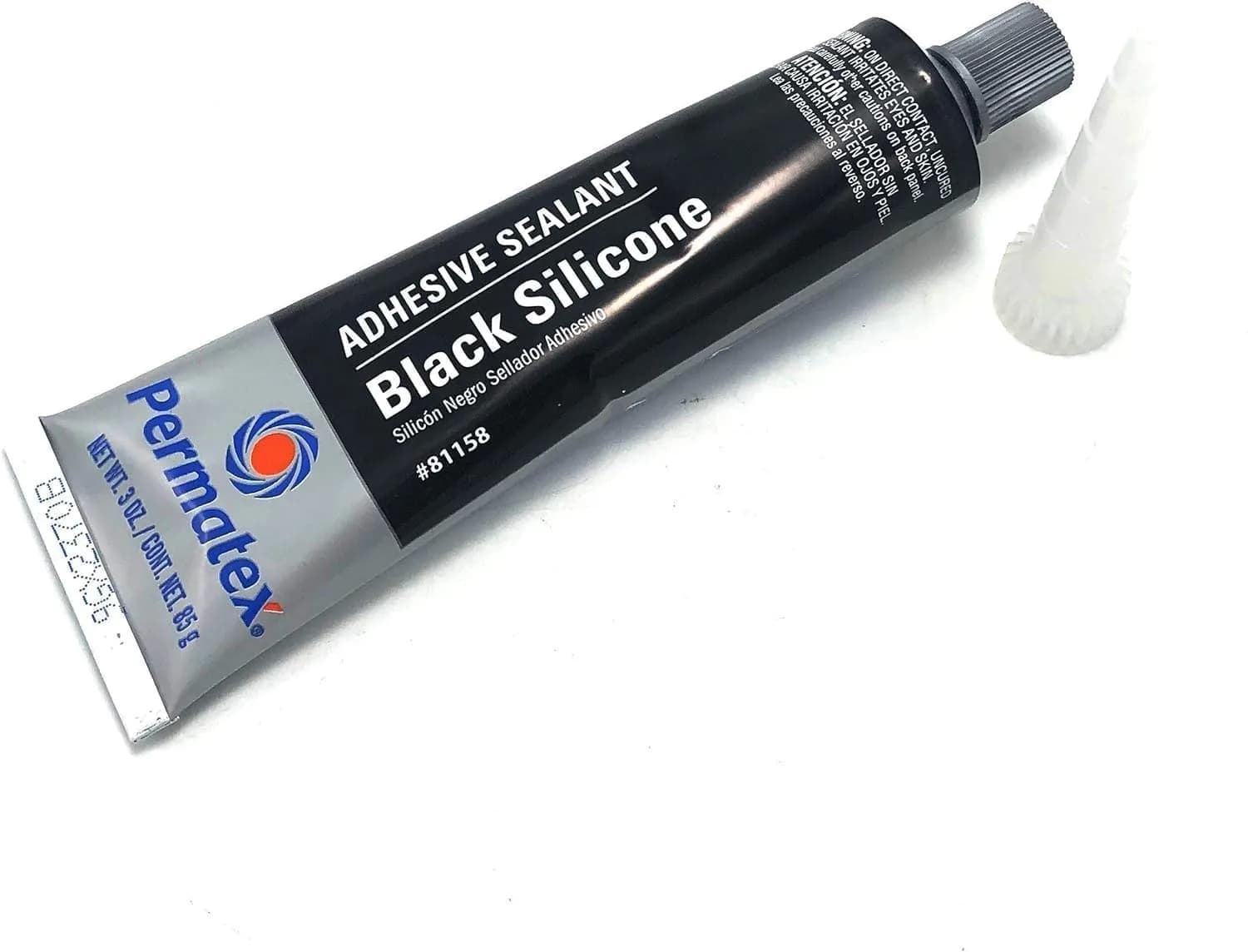 Permatex Black Silicone Adhesive Sealant 3 oz. Tube (177ml / 6 oz. Pack of 2) | Bonds, Seals, and Repairs Glass, Metal, Plastic, and More - view 7