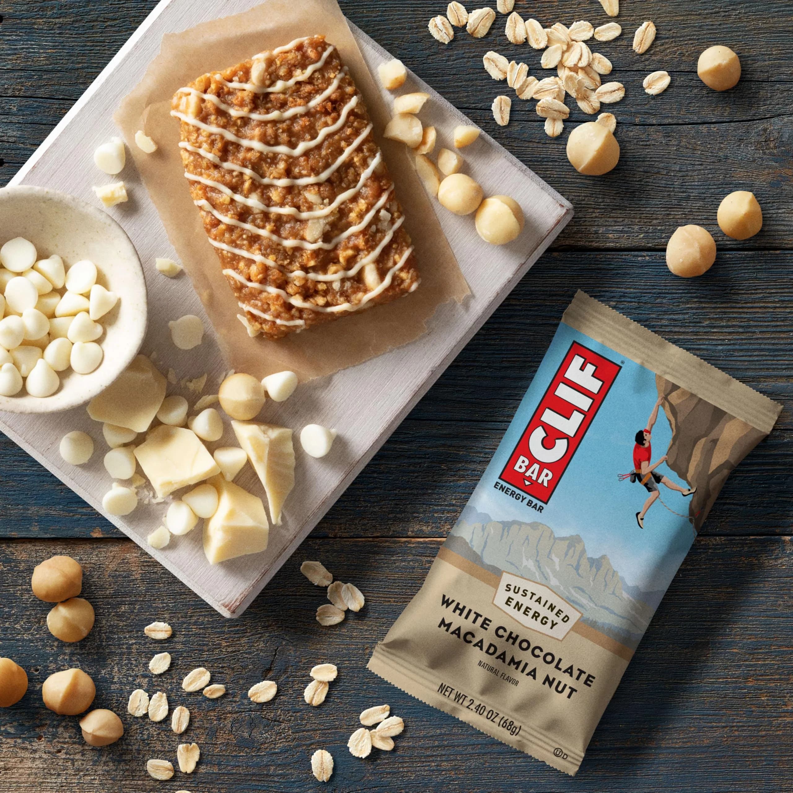 CLIF BAR Protein Energy Bars White Chocolate Macadamia Nut 15ct (36oz/1021g) | Sustained Energy for Active Bodies - view 5