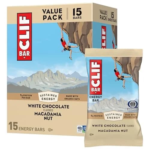 CLIF BAR Protein Energy Bars White Chocolate Macadamia Nut 15ct (36oz/1021g) | Sustained Energy for Active Bodies thumbnail 1