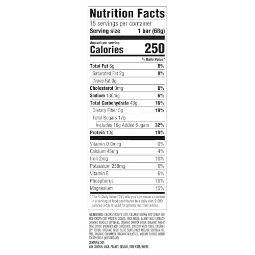 CLIF BAR Chocolate Chip Protein Energy Bars 15ct (36oz / 1020g) | High Protein Snack for Active Lifestyles thumbnail 6
