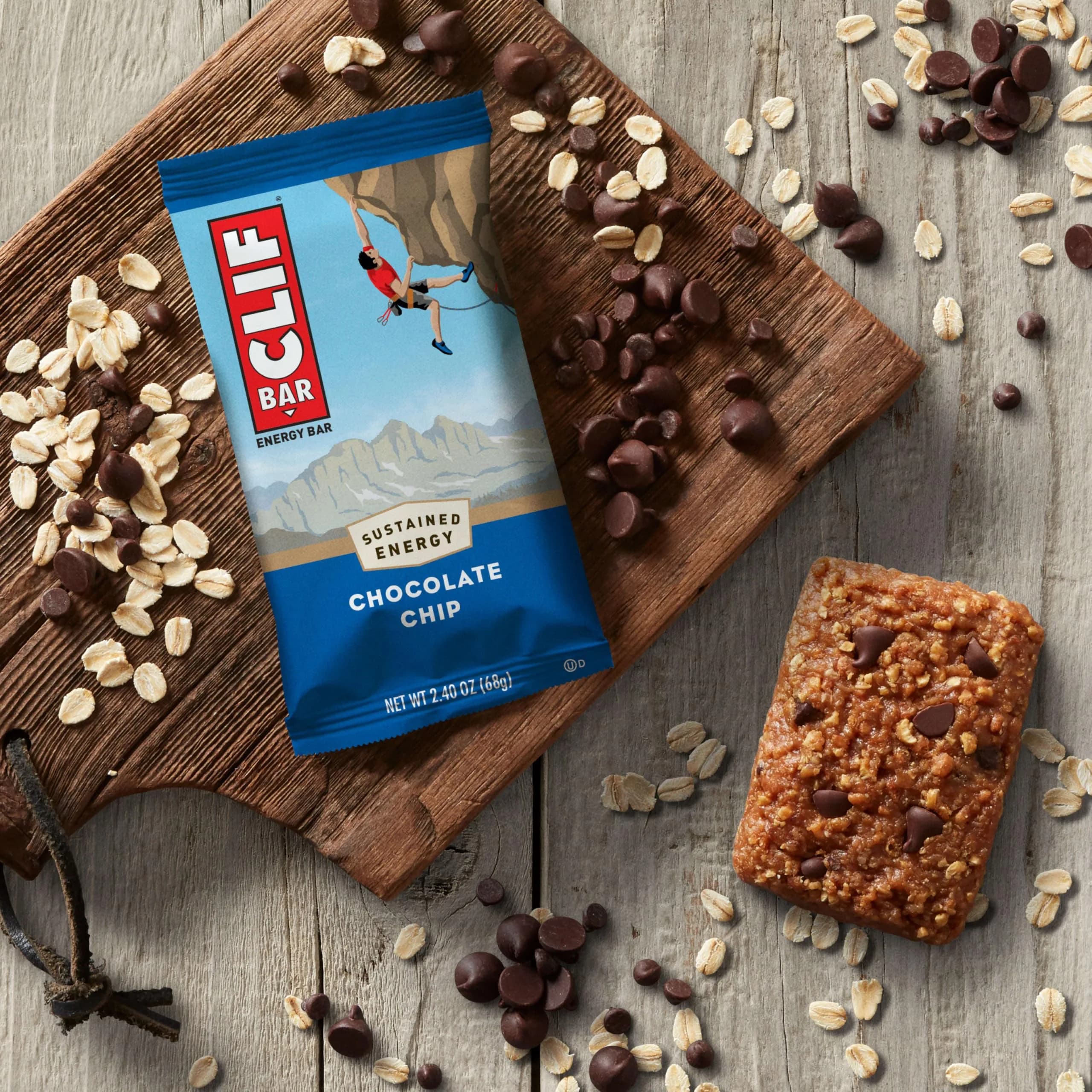 CLIF BAR Chocolate Chip Protein Energy Bars 15ct (36oz / 1020g) | High Protein Snack for Active Lifestyles - view 7