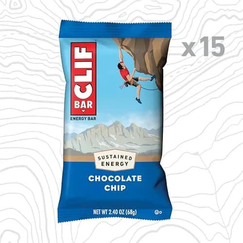 CLIF BAR Chocolate Chip Protein Energy Bars 15ct (36oz / 1020g) | High Protein Snack for Active Lifestyles thumbnail 2