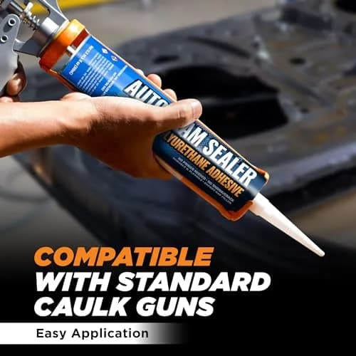 FORTIVO Professional Automotive Seam Sealer White 300ml (10 Fl Oz) | Paintable Quick-Set Polyurethane Auto Body Sealer thumbnail 5