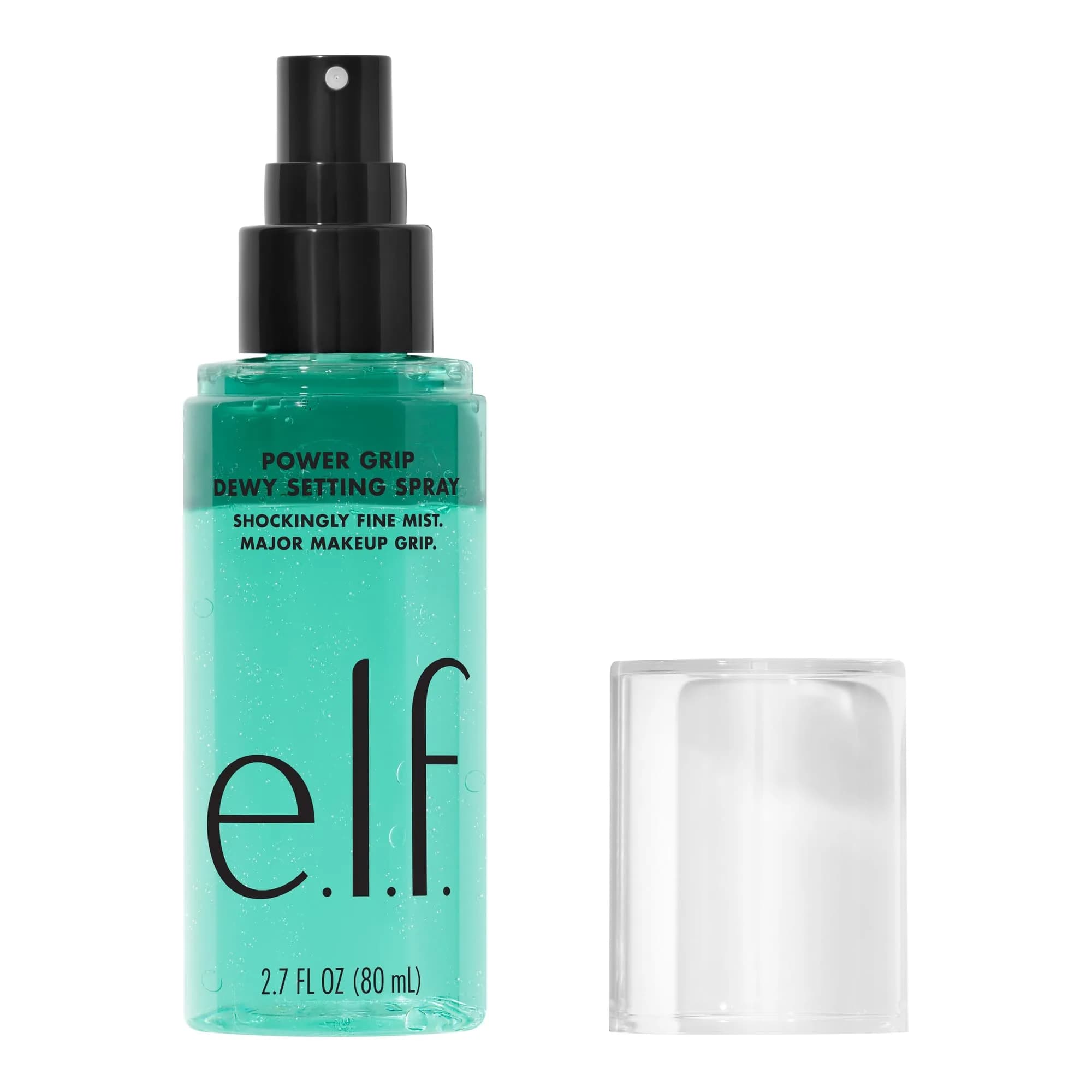 e.l.f. Power Grip Rosé Setting Spray 80ml (2.7 Fl Oz) | Sets Makeup with a Glistening, Rose-y Glow — Green