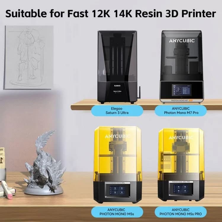 UniTak3D Photon Mono M5S/M5S Pro/M7 Pro/Saturn 3 Ultra ACF Release Film 3Pcs 278x190mm | High-Speed 3D Printer Accessory thumbnail 3