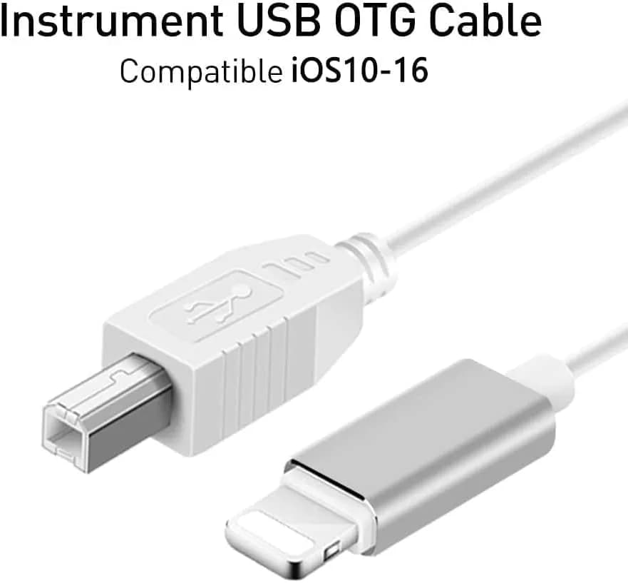 MeloAudio Lightning to MIDI Cable 2m (6.6ft) | Stable & Durable USB 2.0 OTG for iOS Music Instruments thumbnail 7