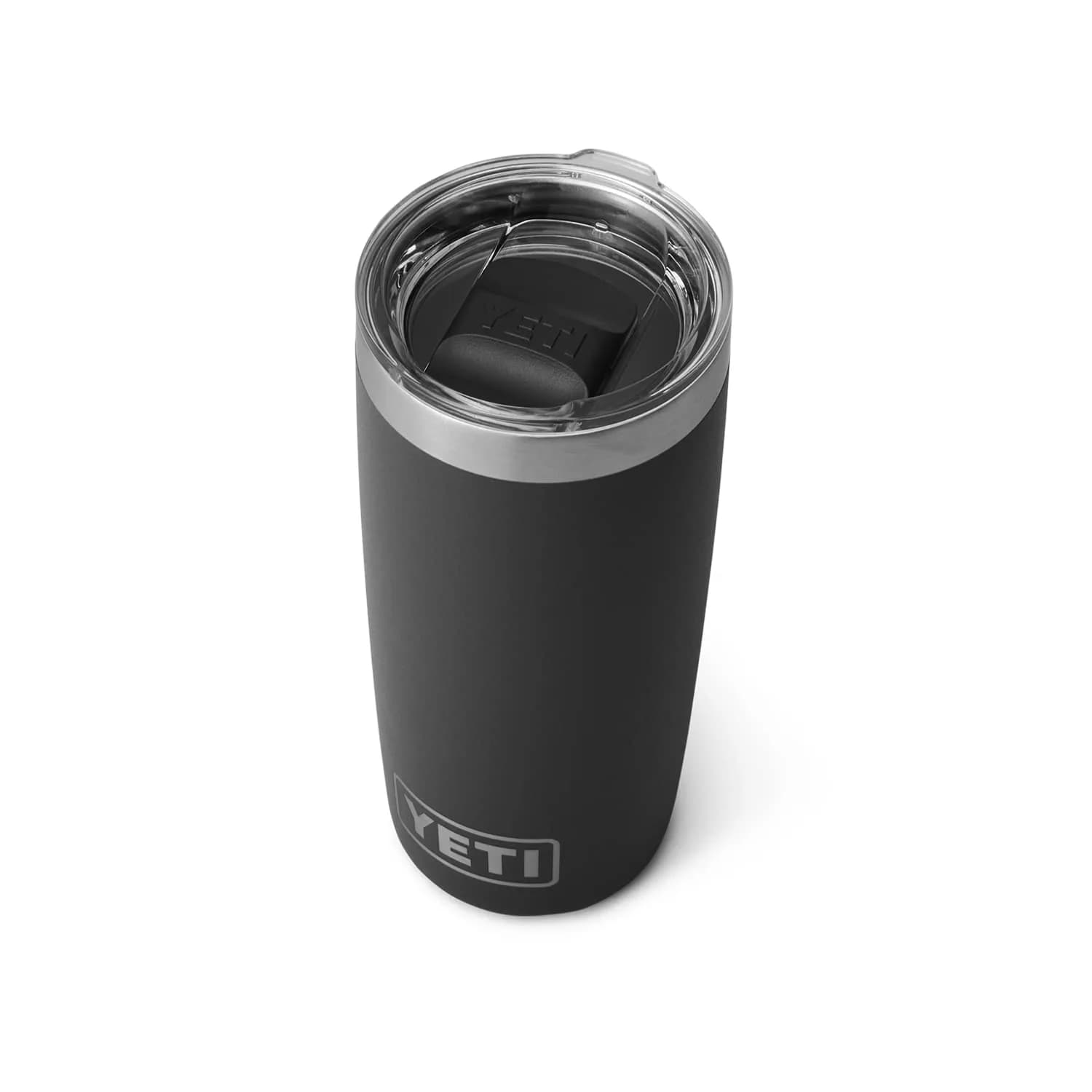 YETI Rambler 10 oz Tumbler, Stainless Steel, Vacuum Insulated with MagSlider Lid, Black | Keeps Drinks Hot or Cold - main product image