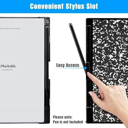 QIOFEARTH Case for Remarkable 2 Paper Tablet 10.3" 2020 Released | Slim Lightweight & Hard Back Shell with Pen Holder thumbnail 6
