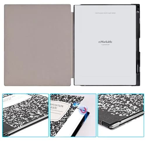 QIOFEARTH Case for Remarkable 2 Paper Tablet 10.3" 2020 Released | Slim Lightweight & Hard Back Shell with Pen Holder thumbnail 3