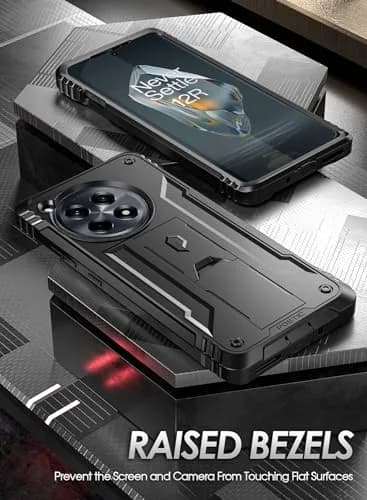Poetic Revolution Case for OnePlus 12R 5G Black | Robust Shockproof Full Body Protective Case with Stand & Built-in Screen Protector thumbnail 7