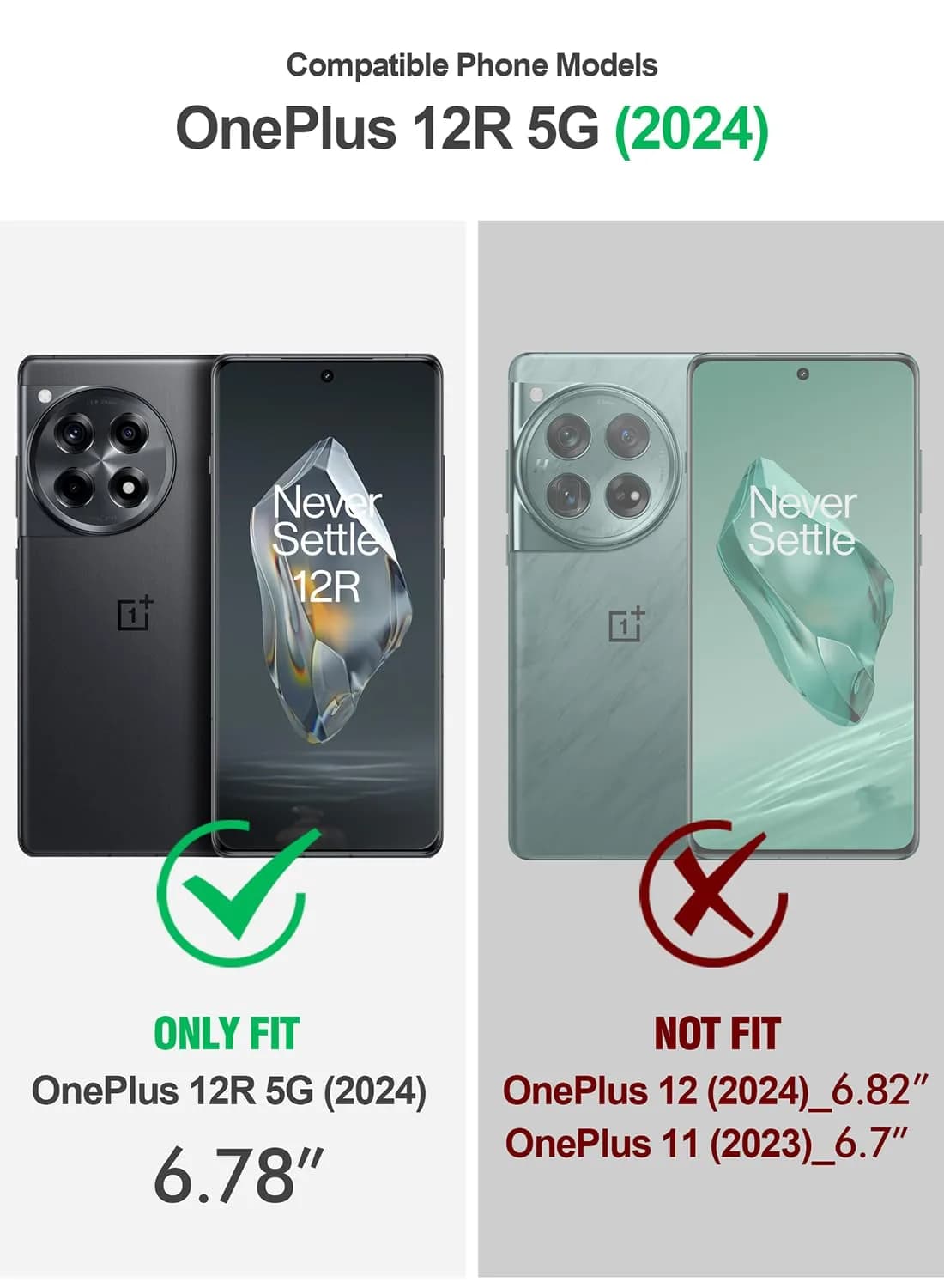 Poetic Revolution Case for OnePlus 12R 5G Black | Robust Shockproof Full Body Protective Case with Stand & Built-in Screen Protector - view 2