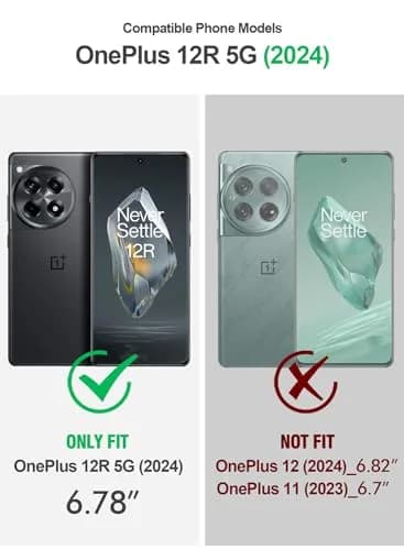 Poetic Revolution Case for OnePlus 12R 5G Black | Robust Shockproof Full Body Protective Case with Stand & Built-in Screen Protector thumbnail 2