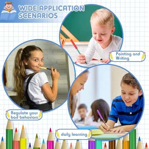 TINLADE Chewable Pencil Toppers Sensory for Kids, Bright Colors | 24 Count Pack | Oral Motor Aid thumbnail 7