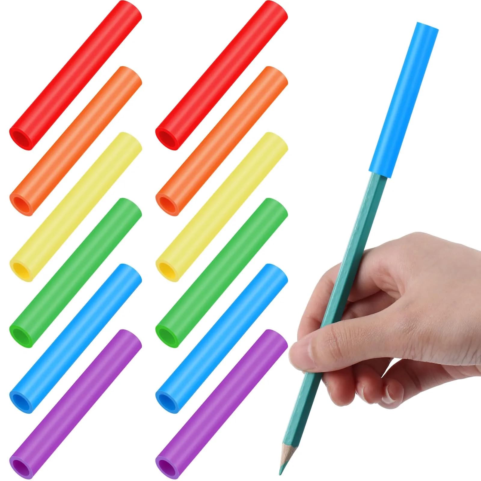 TINLADE Chewable Pencil Toppers Sensory for Kids, Bright Colors | 24 Count Pack | Oral Motor Aid