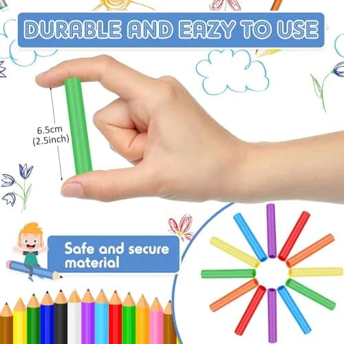 TINLADE Chewable Pencil Toppers Sensory for Kids, Bright Colors | 24 Count Pack | Oral Motor Aid thumbnail 2