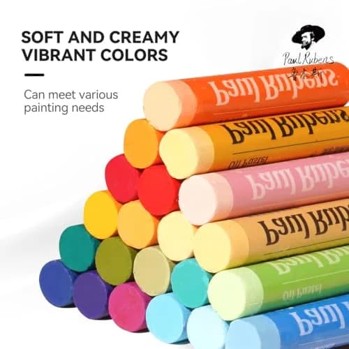 Paul Rubens Oil Pastels for Artists, 72 Floral Colors Soft Oil Pastel Set | Vibrant and Creamy Art Supplies thumbnail 3