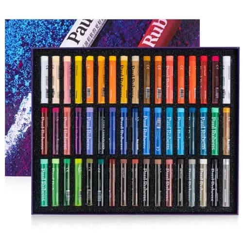 Paul Rubens Soft Oil Pastels 51 Count (70 mm x 12 mm) | Vibrant Colors for Artists & Students thumbnail 1