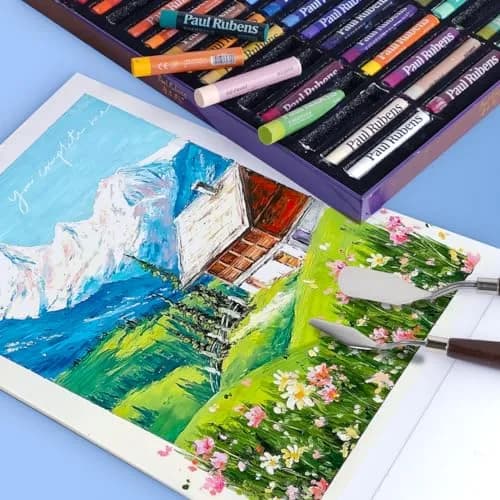 Paul Rubens Soft Oil Pastels 51 Count (70 mm x 12 mm) | Vibrant Colors for Artists & Students thumbnail 8