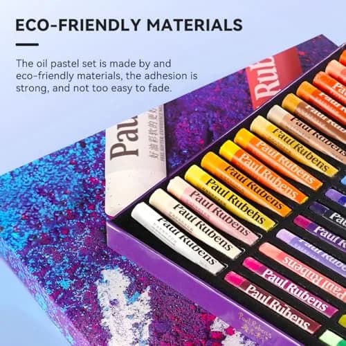 Paul Rubens Soft Oil Pastels 51 Count (70 mm x 12 mm) | Vibrant Colors for Artists & Students thumbnail 4