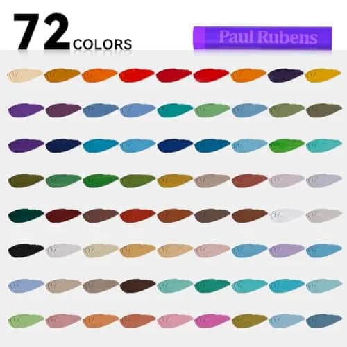 Paul Rubens Oil Pastels for Artists, 72 Landscape Colors | Vibrant & Creamy, Soft Oil Pastels for Sketching & Painting thumbnail 4