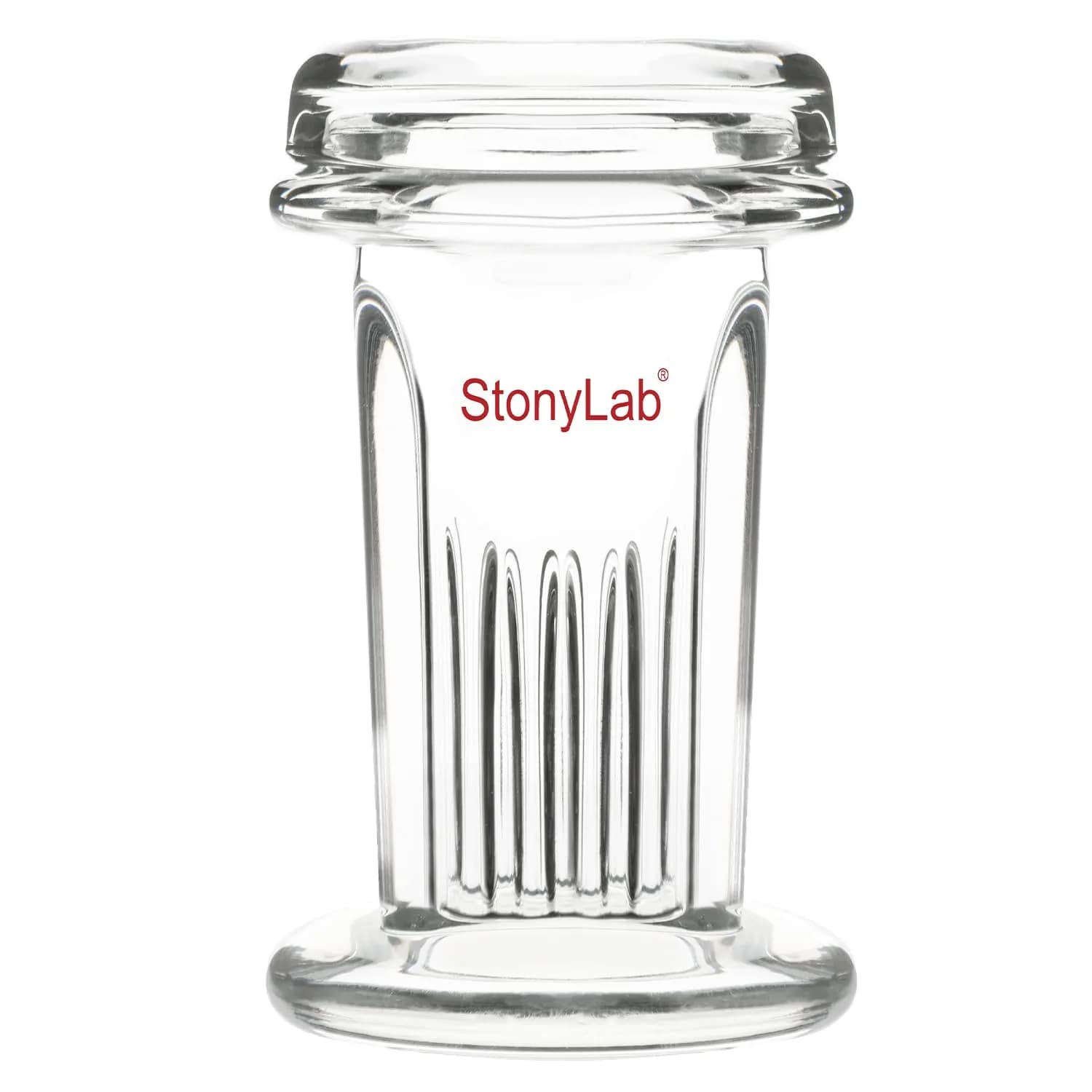 stonylab TLC Developing Tank Borosilicate Glass Small TLC Chamber | Lab Equipment for Thin Layer Chromatography — Round