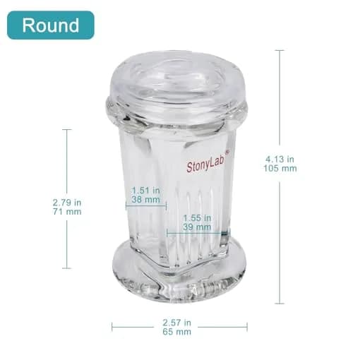 stonylab TLC Developing Tank Borosilicate Glass Small TLC Chamber | Lab Equipment for Thin Layer Chromatography thumbnail 2
