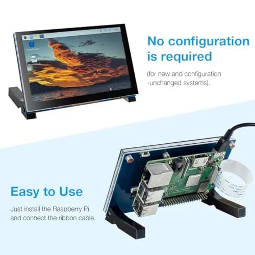 Hosyond 5-inch IPS MIPI DSI Touchscreen Display 800x480 | Compatible with Raspberry Pi 5/4/3 thumbnail 3