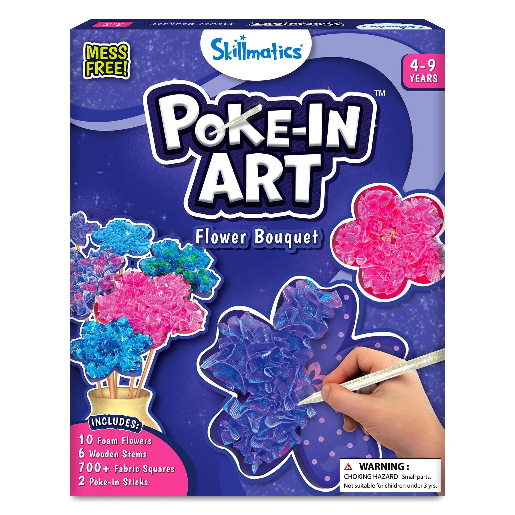 Skillmatics Poke-in Art Flower Bouquet Craft Kit | Mess-Free Fun for Kids Ages 4-9 - main product image