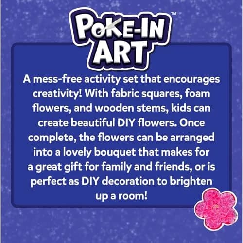 Skillmatics Poke-in Art Flower Bouquet Wood Craft Kit | Mess-Free DIY Decor for Kids Ages 4-9 thumbnail 9